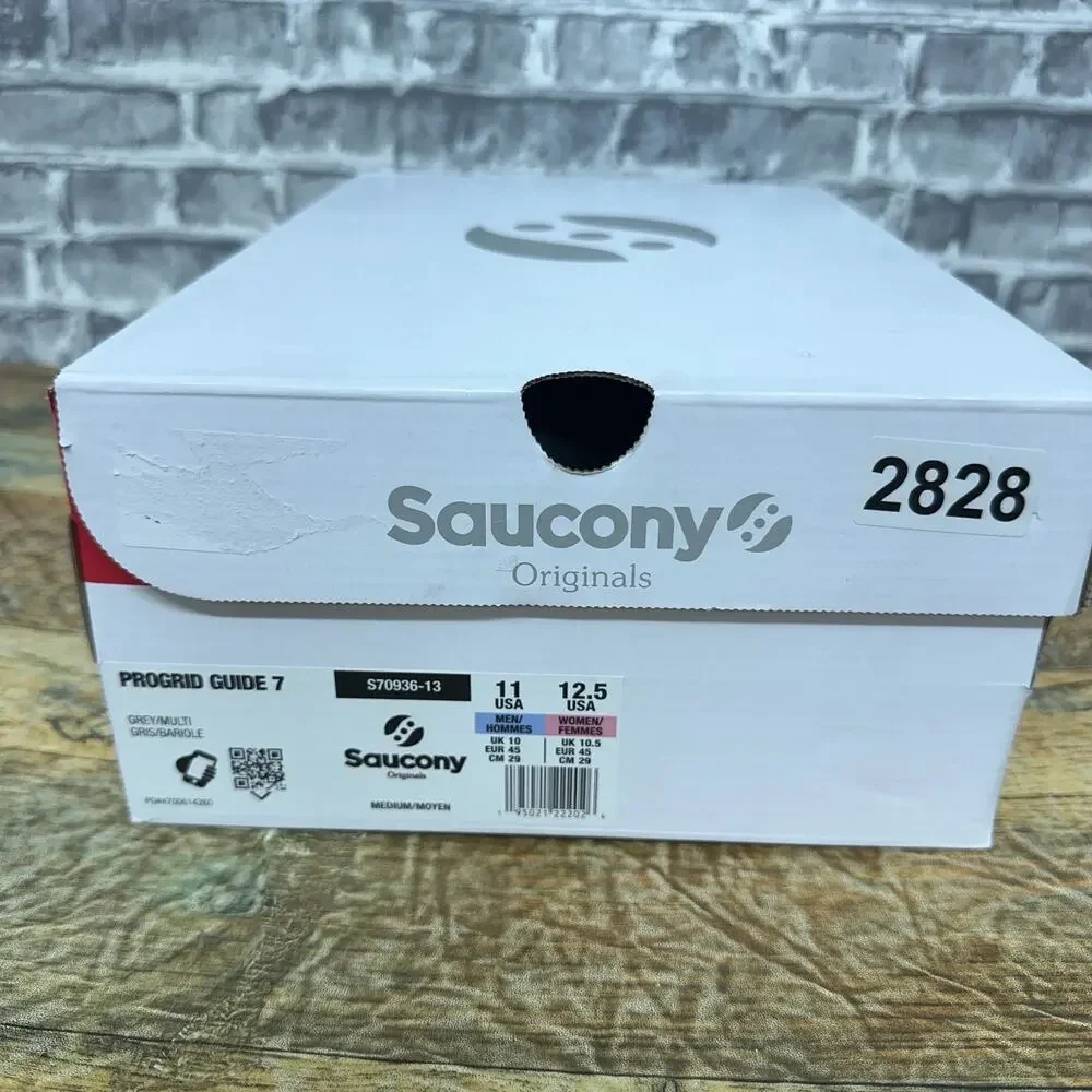 Saucony ProGrid Guide 7 Grey Orange Lime Shoes Sneakers S70936-13 Mens 11 New